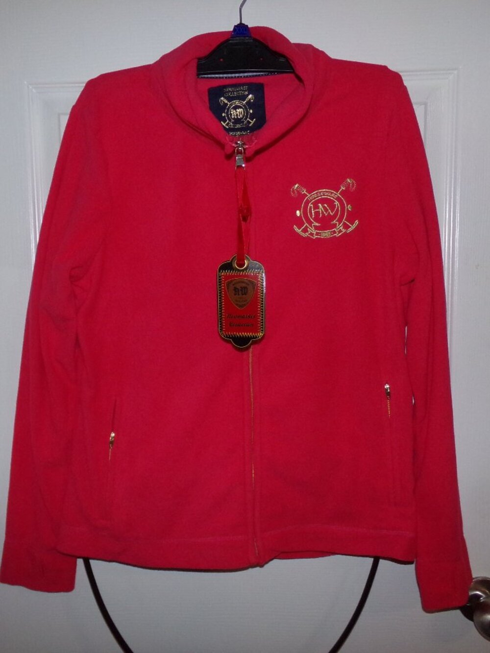 New Horseware Ireland Gigi Fleece Zip Jacket Womens Size X Large Pink Paste